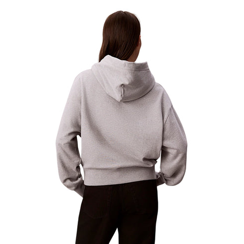 Calvin Klein Felpa con zip Felpa Donna con logo testurizzato XS - Francavilla Moda